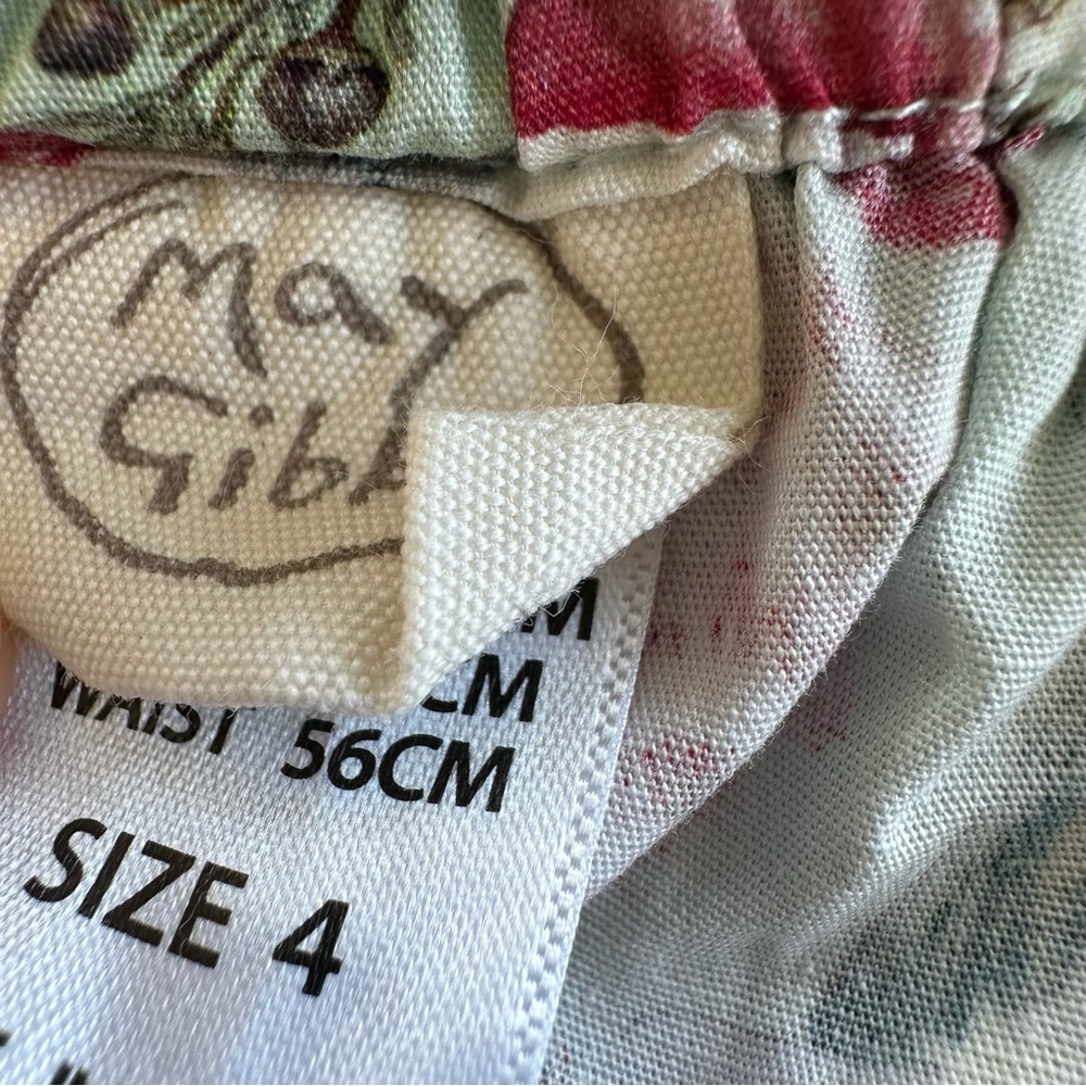Bundle May Gibbs Floral Fauna Festive Print Dress Pink Pajamas Girl’s Size 4T - Picture 9 of 11